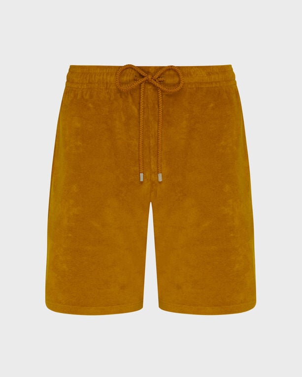 Vilebrequin - Men Terry Bermuda Shorts Solid - Bermuda - Bolide - Brown - Size XXL