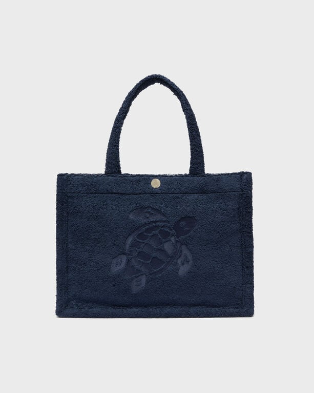 Vilebrequin - Women Terry Beach Bag Turtle - Bags - Batist - Blue - Size OSFA
