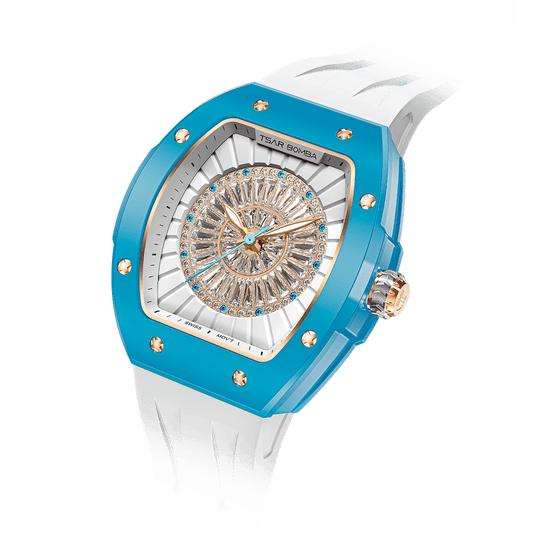 The TSARBOMBA luxury women’s watch Nucleus Femme 03-TB8220 is a trendy timepiece for women, powered by a Swiss Ronda quartz movement that ensures stab
