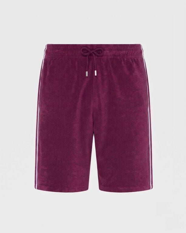 Vilebrequin - Men Terry Bermuda Shorts Solid - Bermuda - Brazil - Purple - Size XXXL