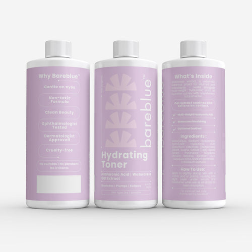 Bareblue Hydrating Toner with Hyaluronic Acid &amp; Watercress, Facial Toner for Dry &amp; Sensitive Skin, 4 fl oz