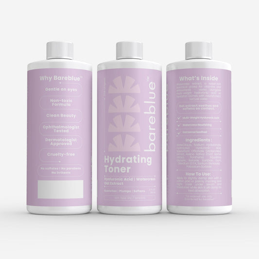 Bareblue Hydrating Toner with Hyaluronic Acid &amp; Watercress, Facial Toner for Dry &amp; Sensitive Skin, 4 fl oz