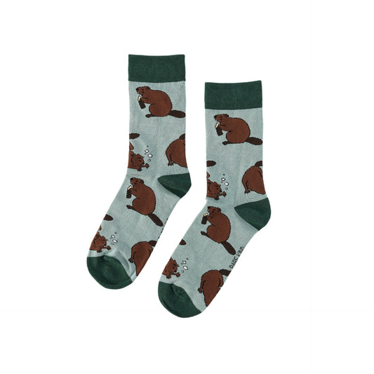 Save the Beavers Bamboo Socks | UK Adult 7-11
