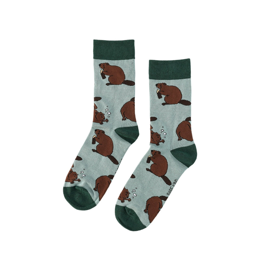 Save the Beavers Bamboo Socks | UK Adult 7-11