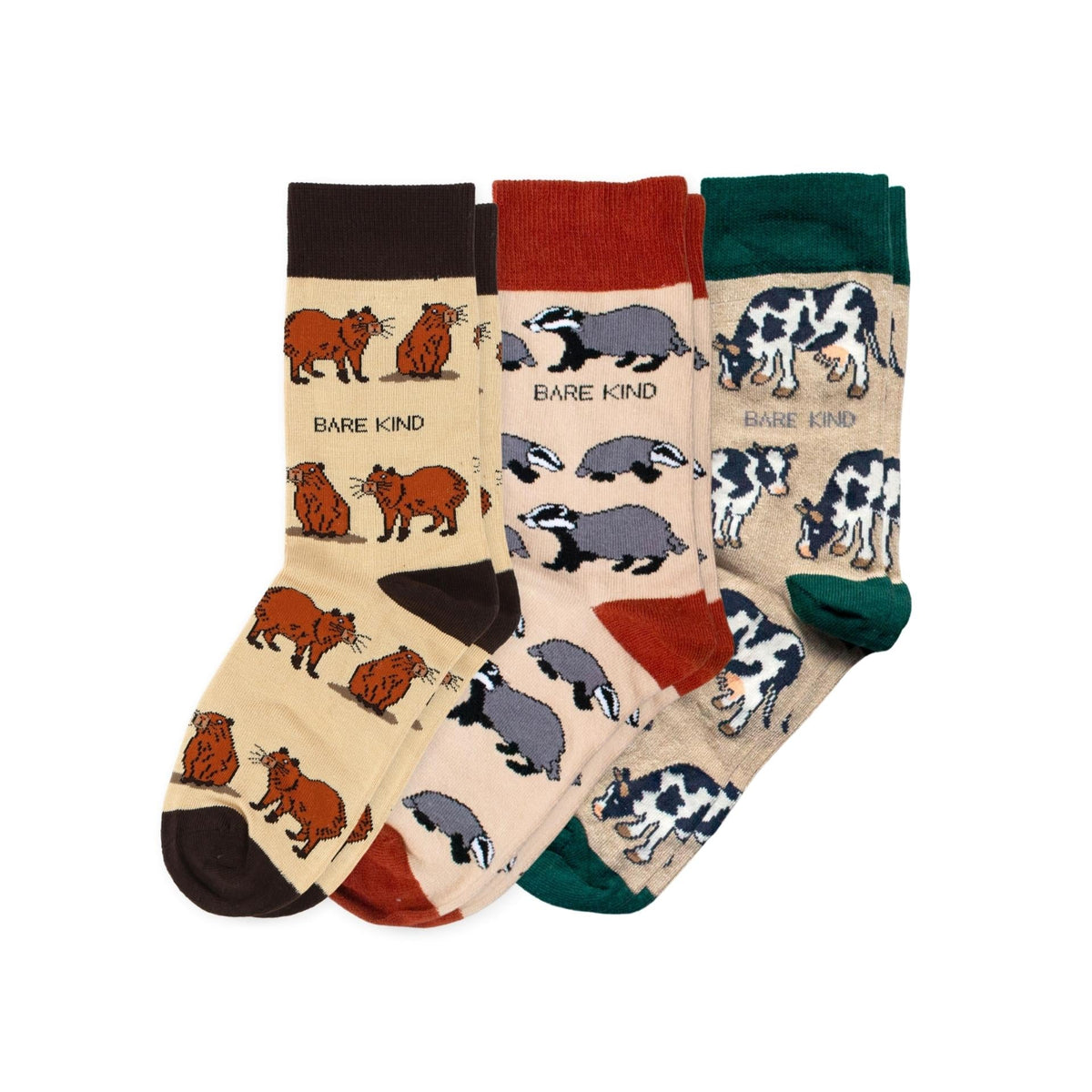 Beige Lover 3 Pack Bamboo Sock Set | UK Adult 7-11