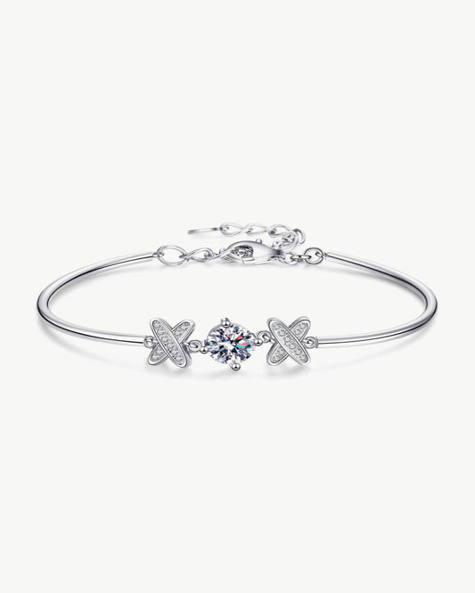 1 Carat Diamond Charm Bracelet - Happy State of Mind