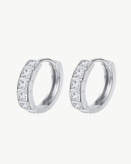 0.8 Carat Diamond Hoop Earrings - Always Chic - MASON TENNIS™ - 0.80 ct. / 18K White Gold / Lab Grown (-$1000)