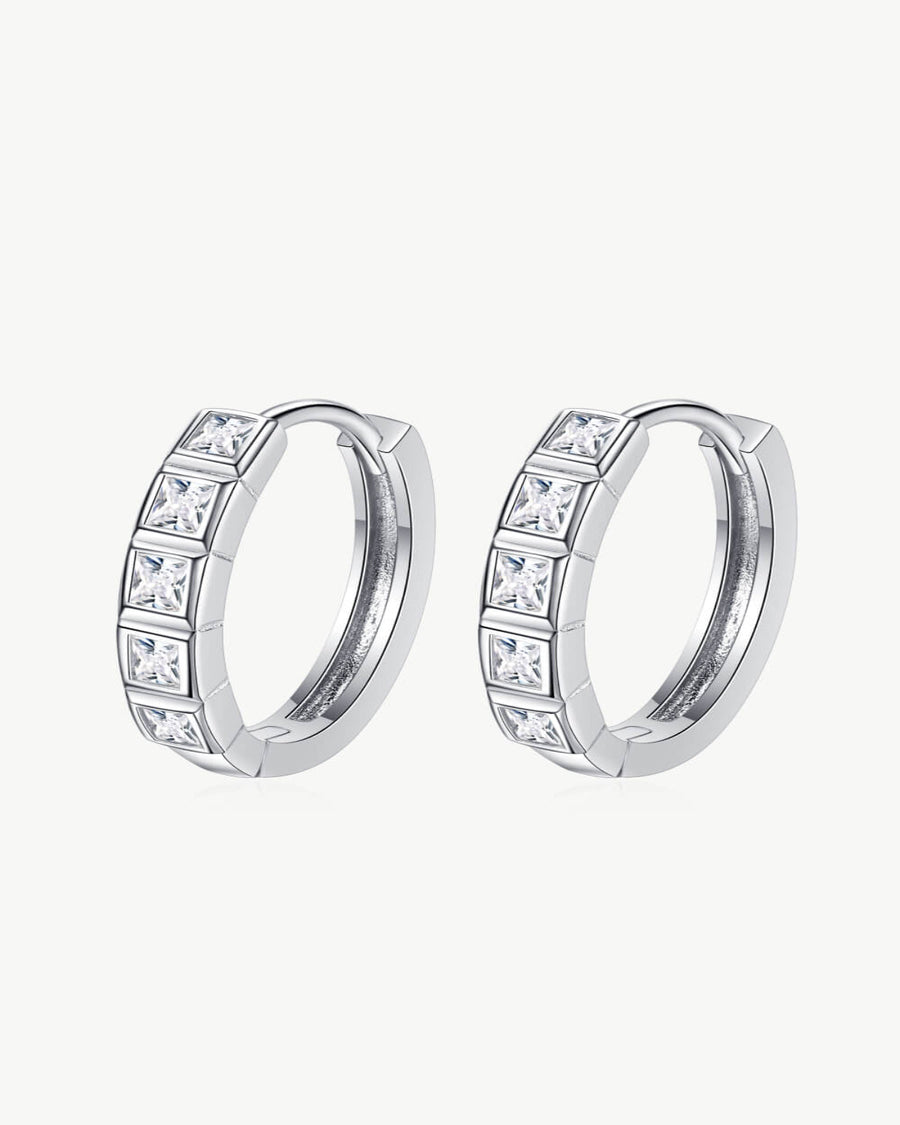 0.8 Carat Diamond Hoop Earrings - Always Chic - MASON TENNIS™ - 0.80 ct. / 18K White Gold / Lab Grown (-$1000)