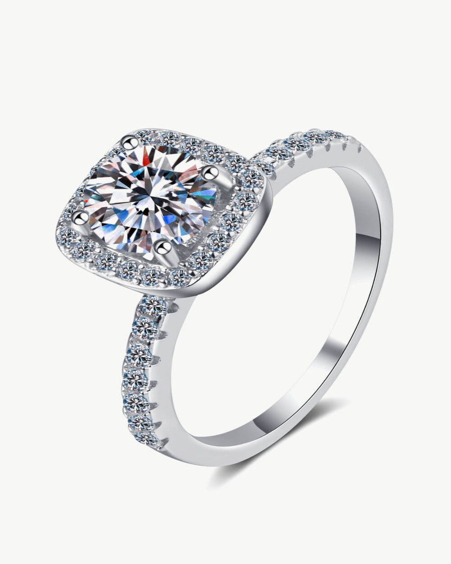 1 Carat Diamond Cushion Ring