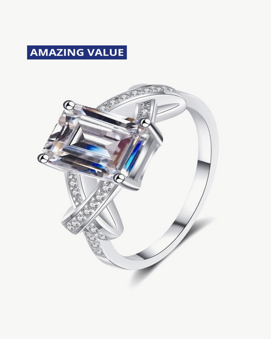 3 Carat Diamond Emerald Ring - Perfect Days - 4