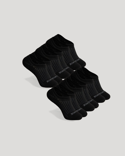 True Classic Black Active No Show Socks 6-Pack | Medium