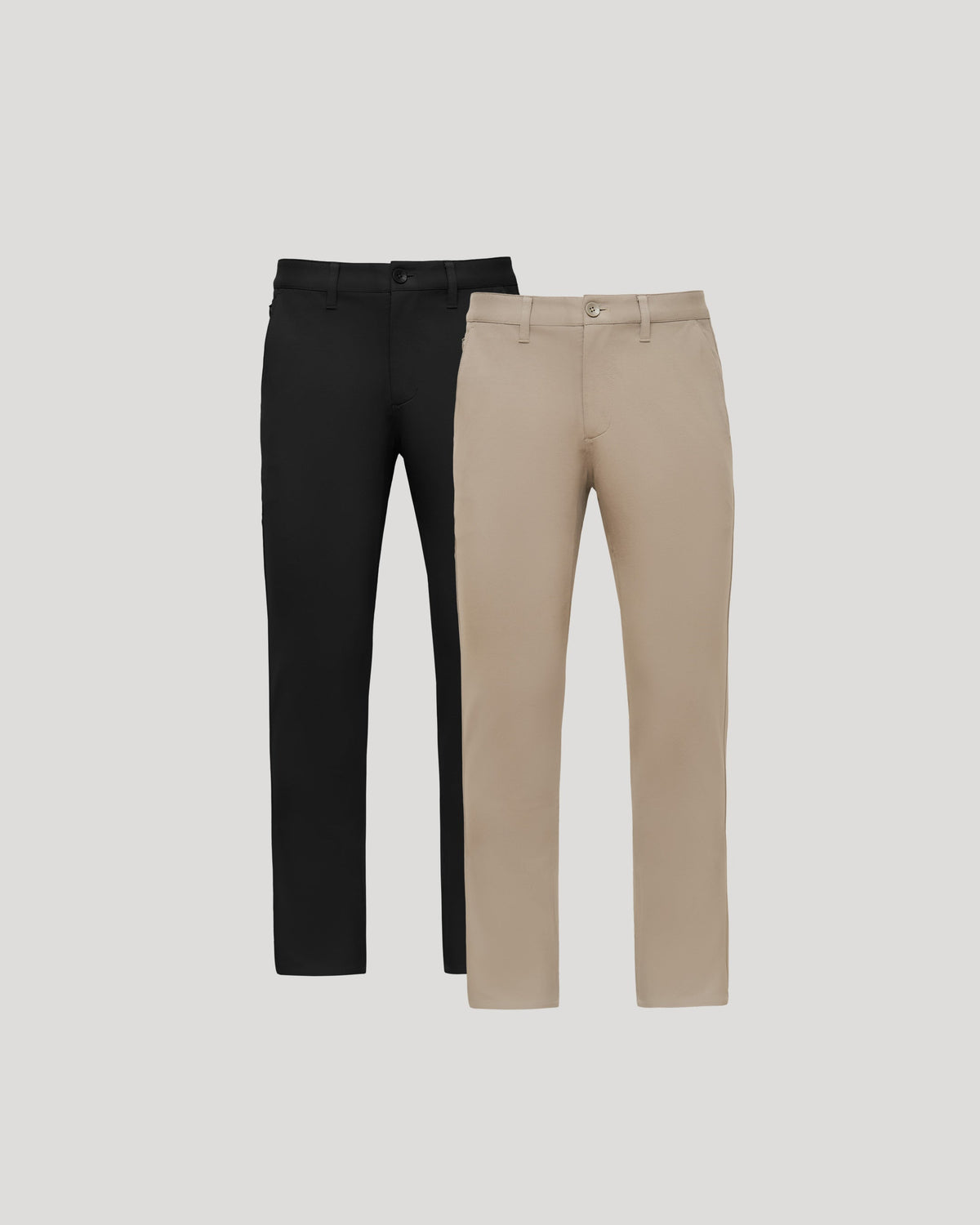 True Classic Black & Khaki Straight Chino Pants 2-Pack | 30