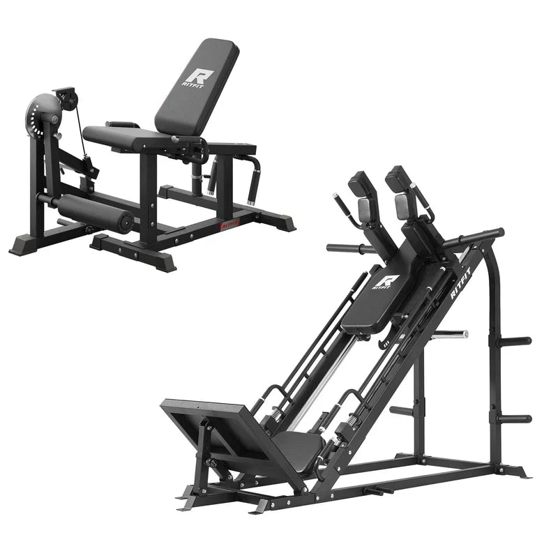 RitFit Ultimate Beintrainings-Set mit Gazelle und PLC01 - Schwarz / Schwarz