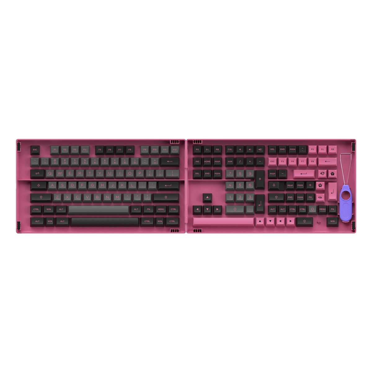 Black & Rose Keycap Set(197-Key)