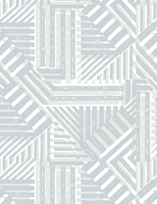 'Bloc' Wallpaper by Wallshoppe - Elephant - Traditional / 27 in. x 27 ft.