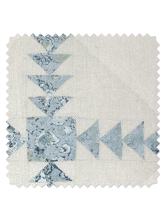 Borden' Linen Fabric by Nathan Turner - Aqua - LINEN / YARD