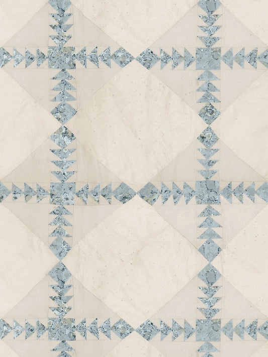 'Borden' Wallpaper by Nathan Turner - Aqua - Removable / 26 in. x 4.5 ft.