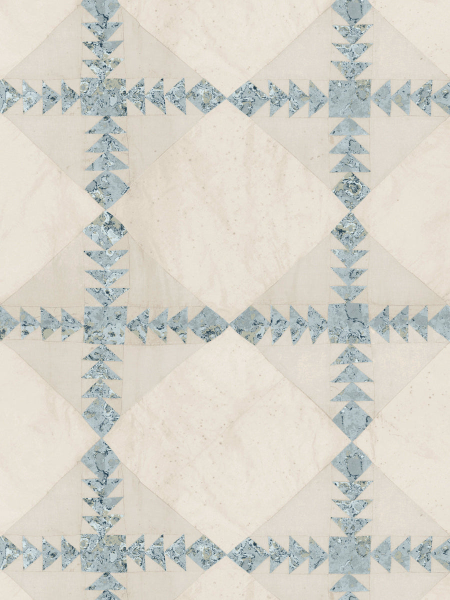 'Borden' Wallpaper by Nathan Turner - Aqua - Removable / 26 in. x 4.5 ft.