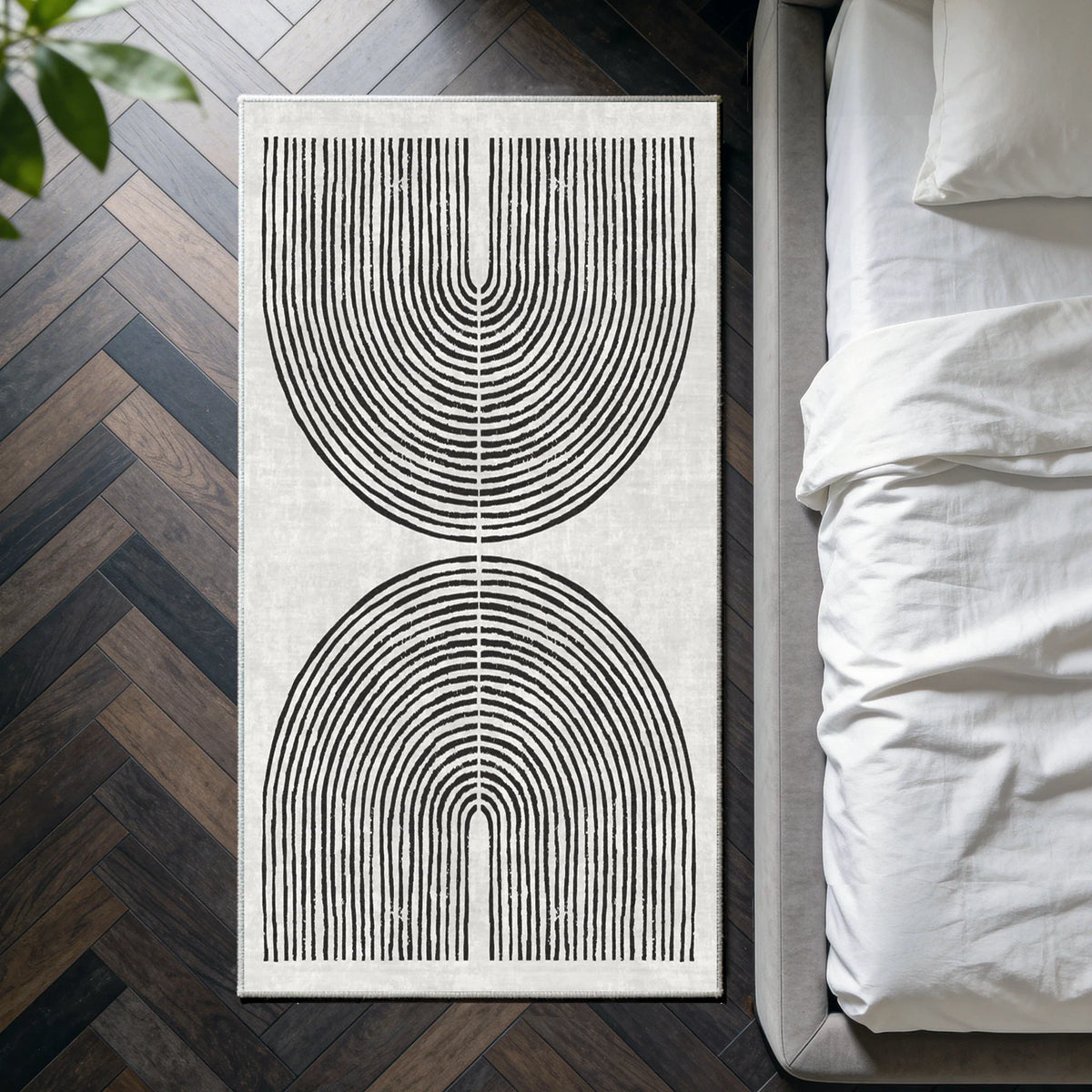Brayen - Geometric Washable Kitchen Rug - 80x150cm