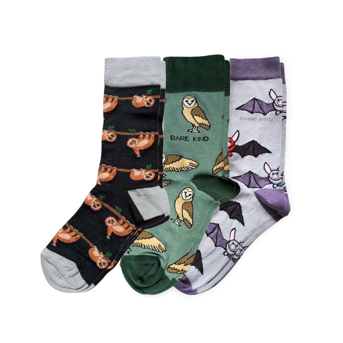 The Nocturnal Bamboo Socks Bundle of 3 | UK Adult 7-11
