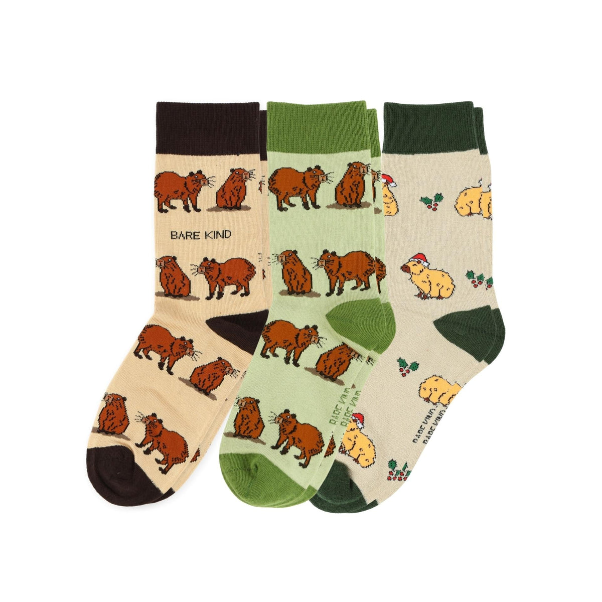 Christmas Capybara Bundle of 3 | UK Adult 4-7