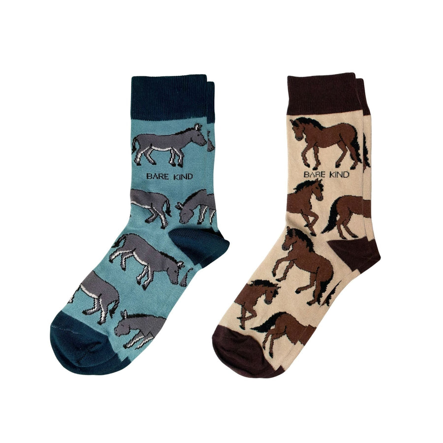 Equine Bamboo Socks Bundle of 2 | UK Adult 7-11