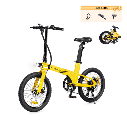 C10 Klapprad E-Bike - Gelb