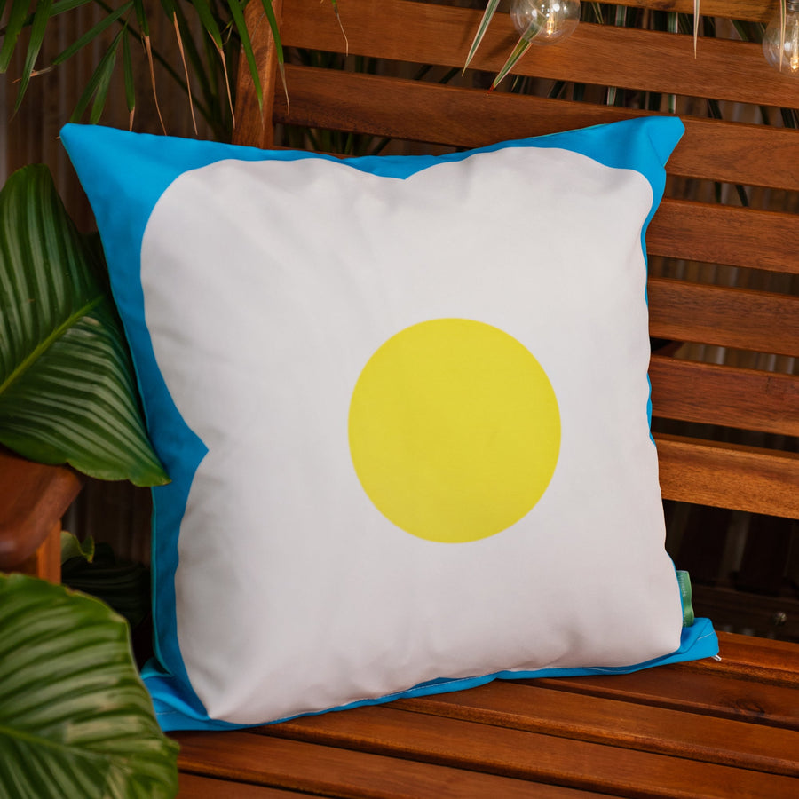 Water Resistant Outdoor Printed Scatter Cushions Garden Decorative Pillows - Blue / 1 Pack