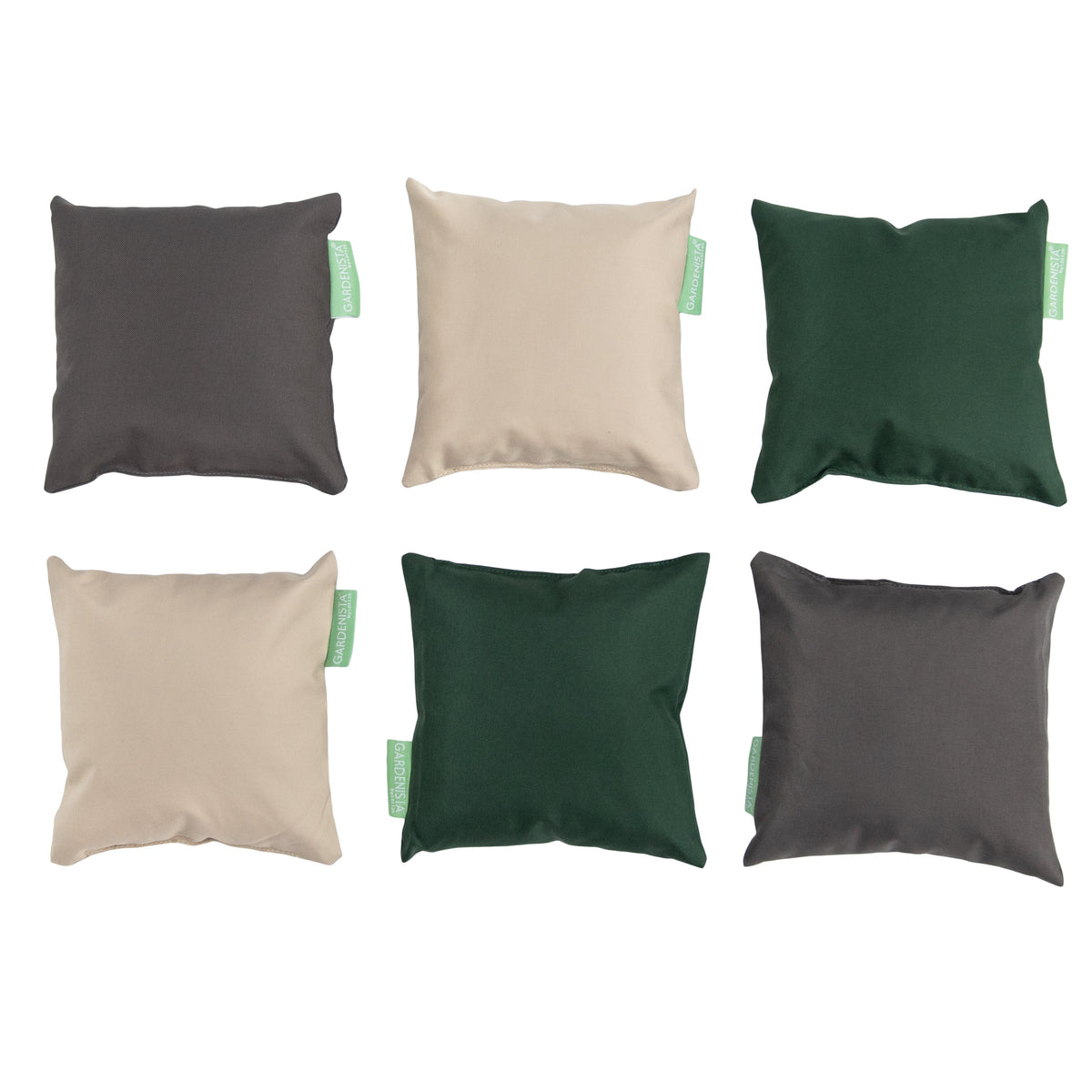 Bright Colorful Mini Outdoor Scatter Cushion Set for Garden Furniture Water-Resistant - Base 6 Pieces Set