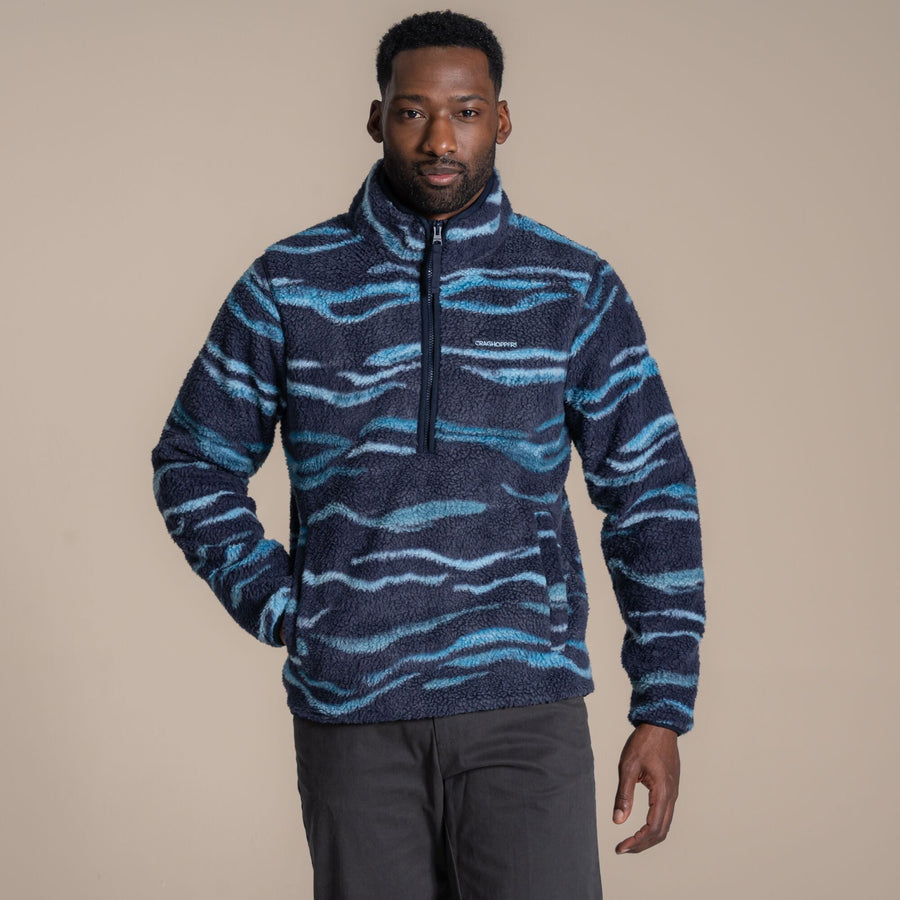 Craghoppers Men's National Trust Rawthey Half Zip Fleece | Dark Navy