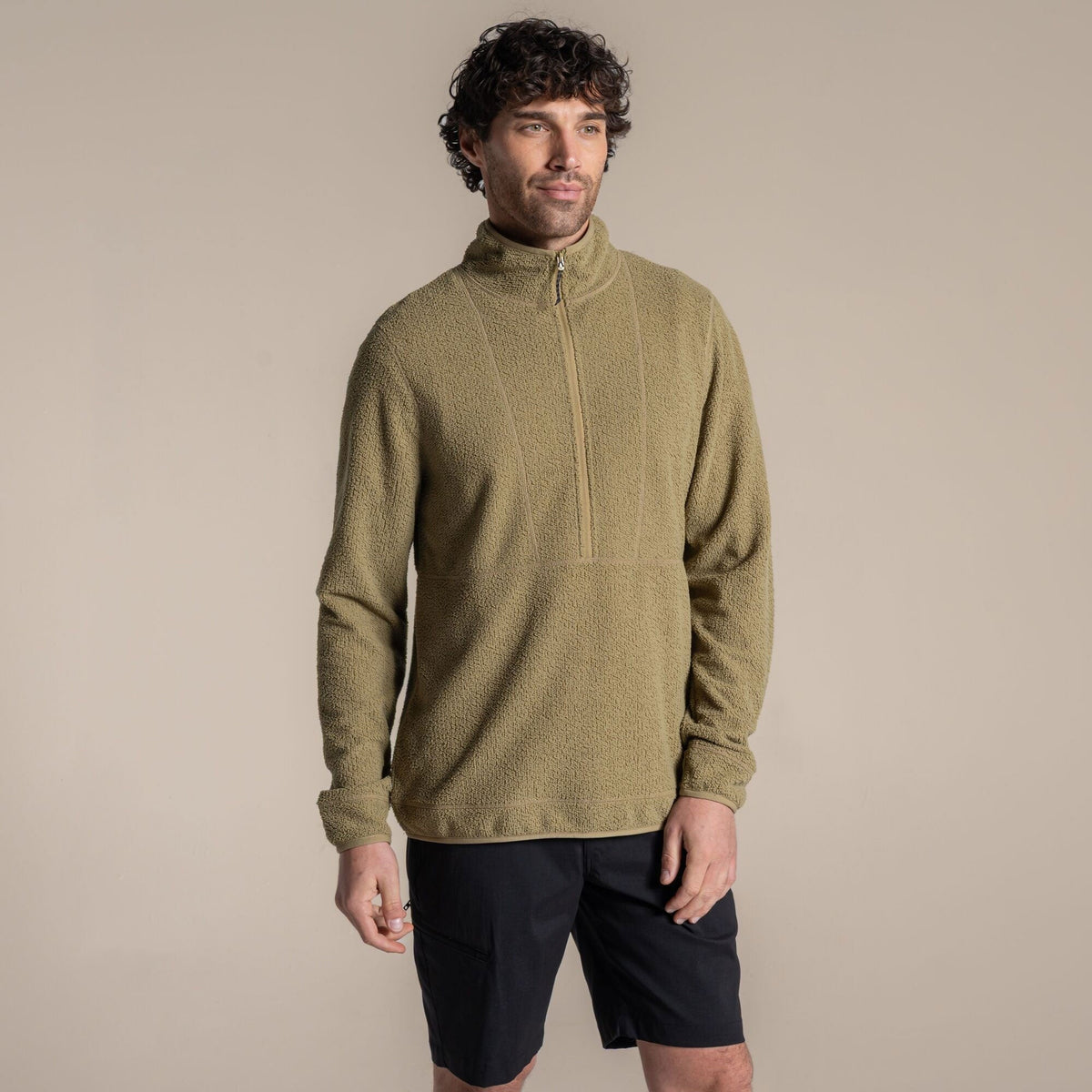 Craghoppers Men's Compresslite Half Zip Fleece | Cardamon