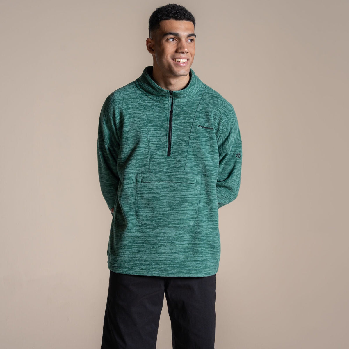 Craghoppers Men's Esk II Half Zip Fleece | Mosaic Green