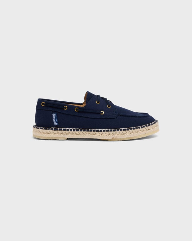 Vilebrequin - Men Canvas Loafers Solid - Shoes - Connor - Blue - Size 45