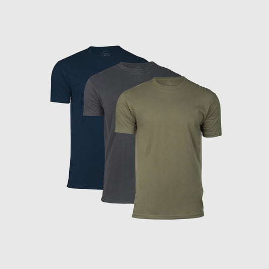 Men's Fitted Staple Classic Crew Neck 3-Pack, True Classic | Medium