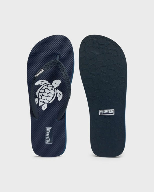 Vilebrequin - Women Flip Flops Turtle - Shoes - Coppa - Blue - Size 40/41