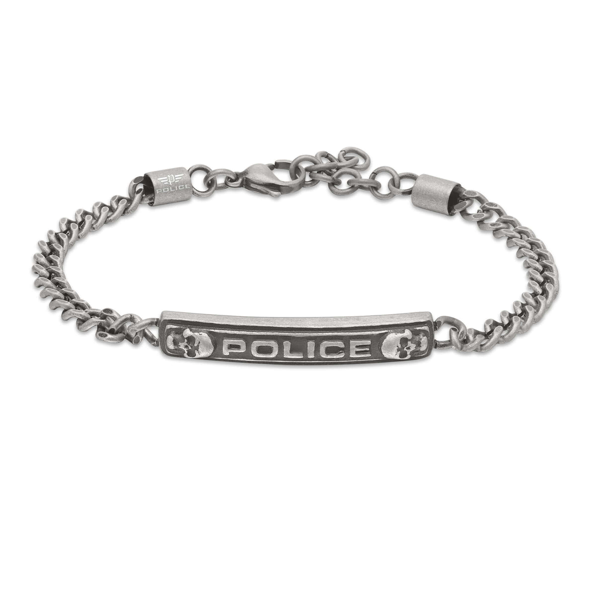 Police Herren Armband Silber 21 cm Edelstahl Kette Herrenarmband Schmuck Herrenkette Armband Männer