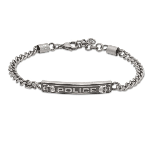 Police Herren Armband Silber 21 cm Edelstahl Kette Herrenarmband Schmuck Herrenkette Armband Männer