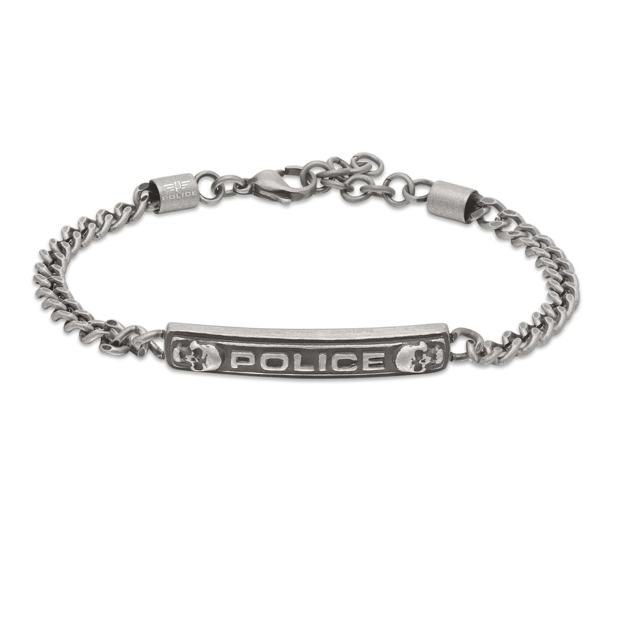 Police Herren Armband Silber 21 cm Edelstahl Kette Herrenarmband Schmuck Herrenkette Armband Männer