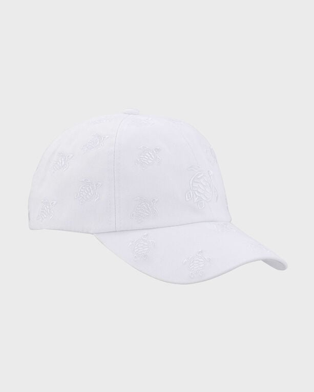 Vilebrequin - Embroidered Cap Turtles All Over - Caps - Castle - White - Size OSFA