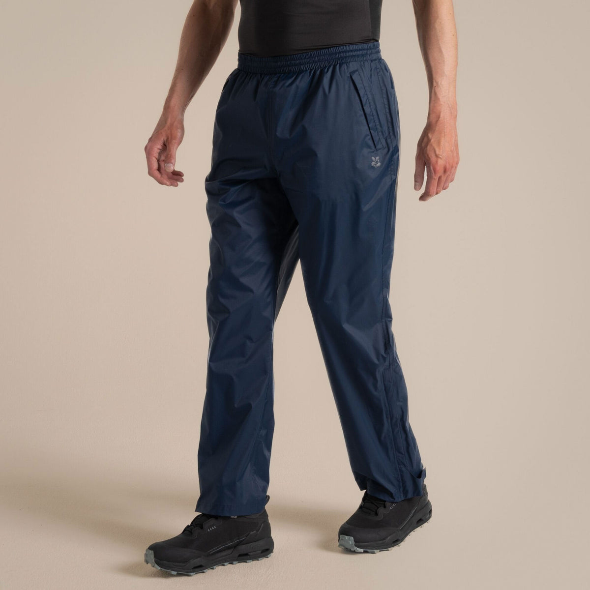 Craghoppers Unisex Petterill Waterproof Packable Overtrouser | Blue Navy - Small R