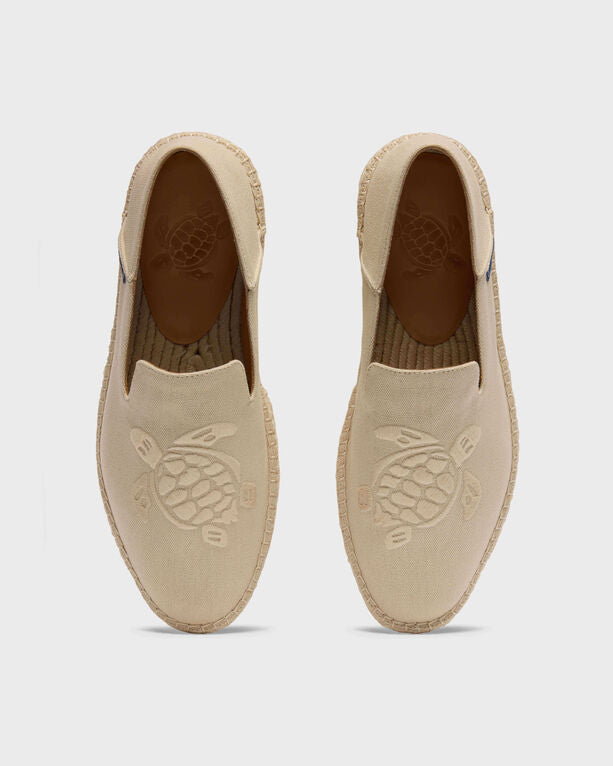 Vilebrequin - Men Canvas Boat Shoes Solid - Shoes - Clive - Beige - Size 44