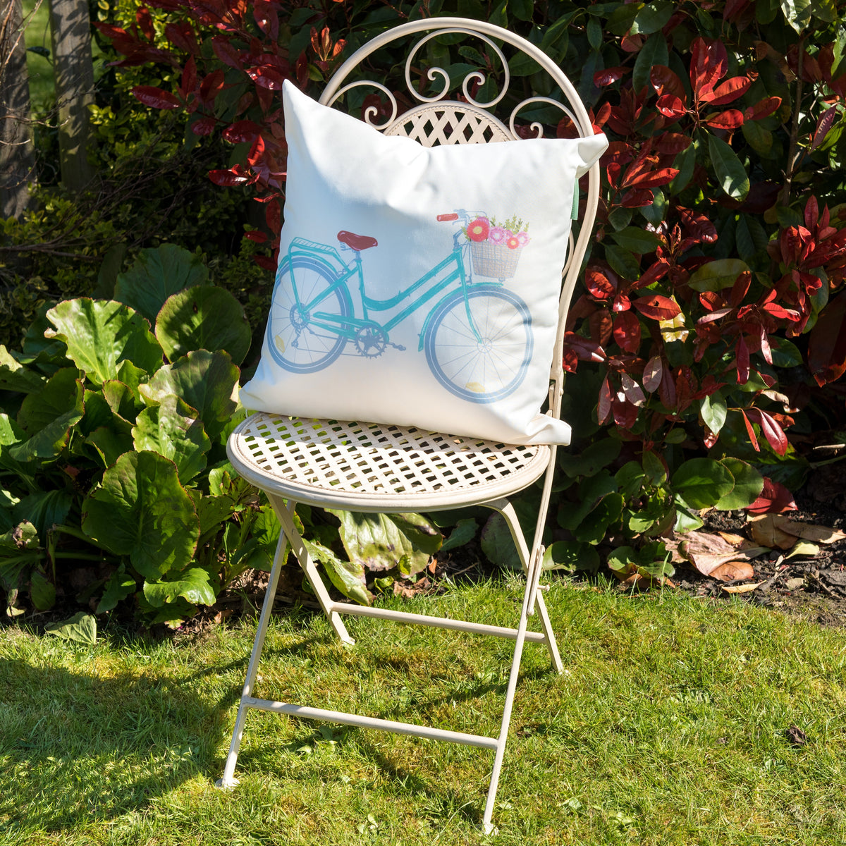 Water-Resistant Decorative Cushion Covers - Retro Cycle