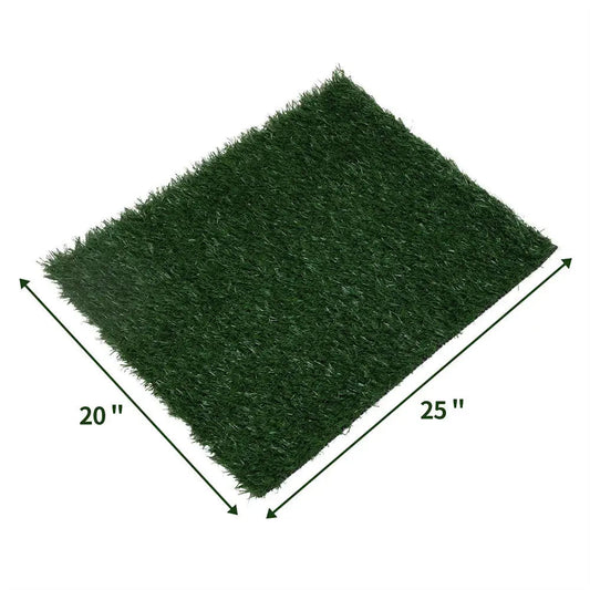 Coziwow 25"×20" Artificial Grass Pee Pad for Dogs - Pet Grass Pad Replacement Liner (2 Packs)