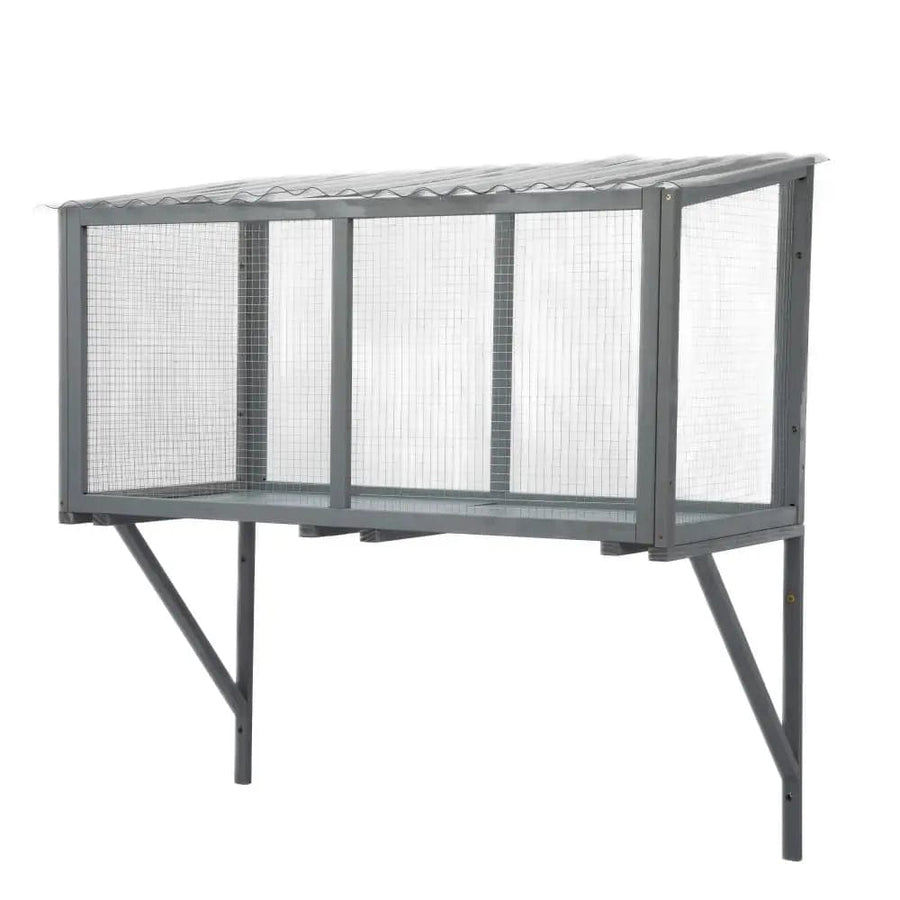 Coziwow 47"L Wooden Outdoor Window Cat Catio