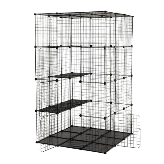 Coziwow 42″L Iron Mesh DIY Cat Enclosure