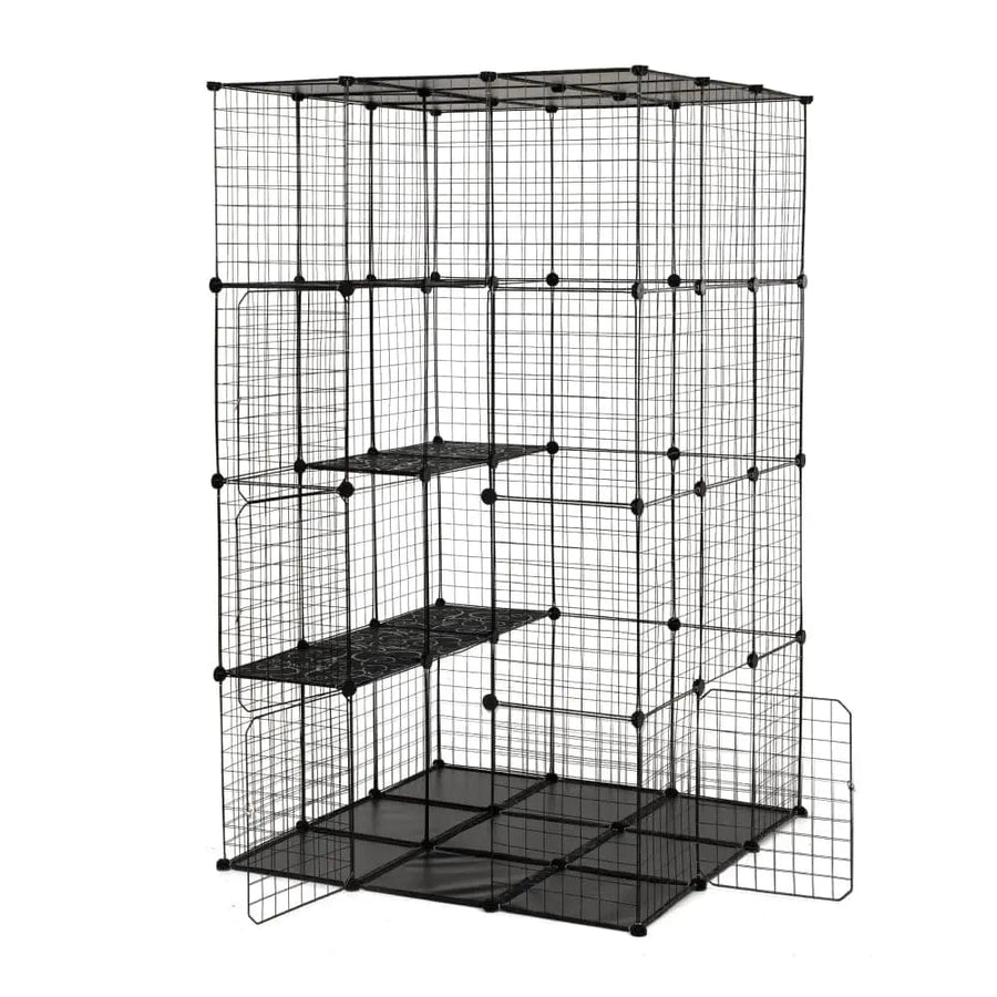 Coziwow 42″L Iron Mesh DIY Cat Enclosure