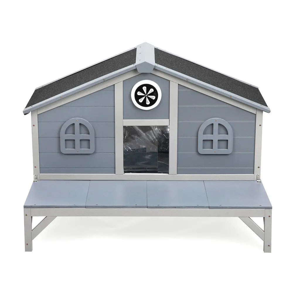 Coziwow 39" L Insulated Wooden Cat House