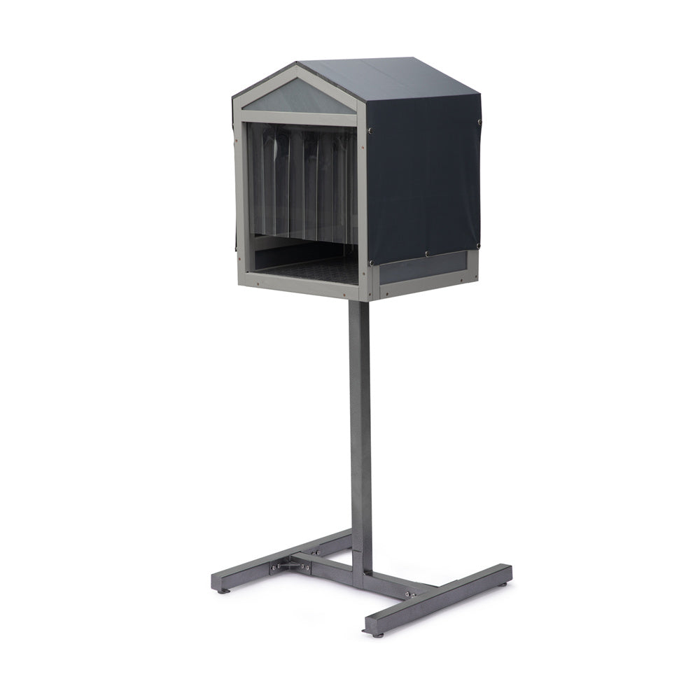 Coziwow 55.1"H Outdoor Stray Cat Feeding Shelter Jump Platform