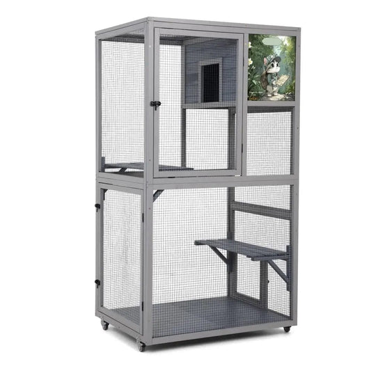 Coziwow 66''H Cat Enclosure on Wheel