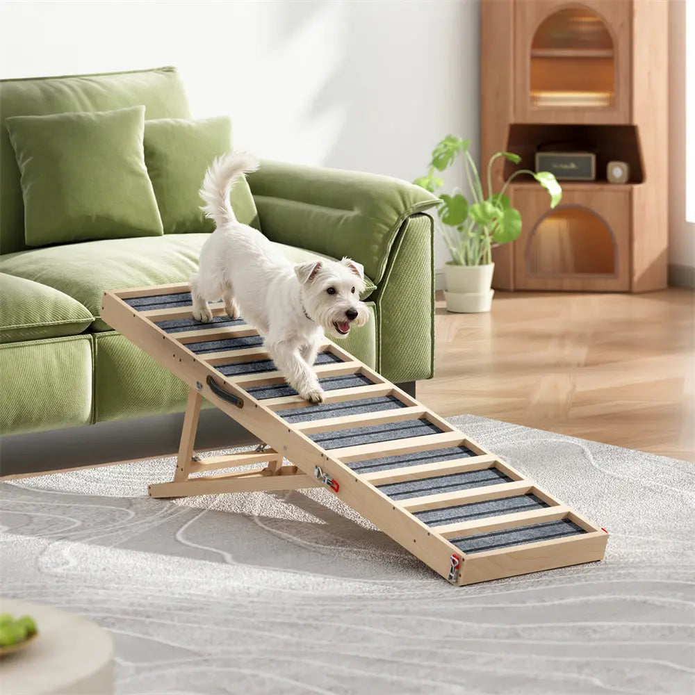 Coziwow 55"L Portable Wooden Dog Ramp - 55″L Extended Version